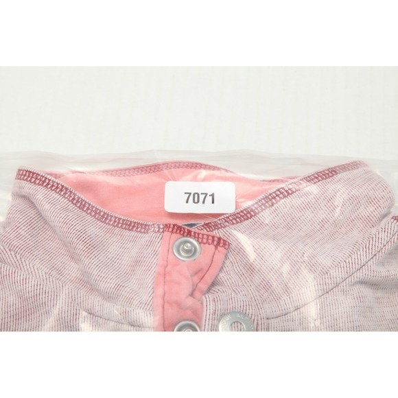 Tommy Bahama Pullover Mens Medium Red Snap Mock Neck Long Sleeve Cotton Henley - Picture 10 of 10